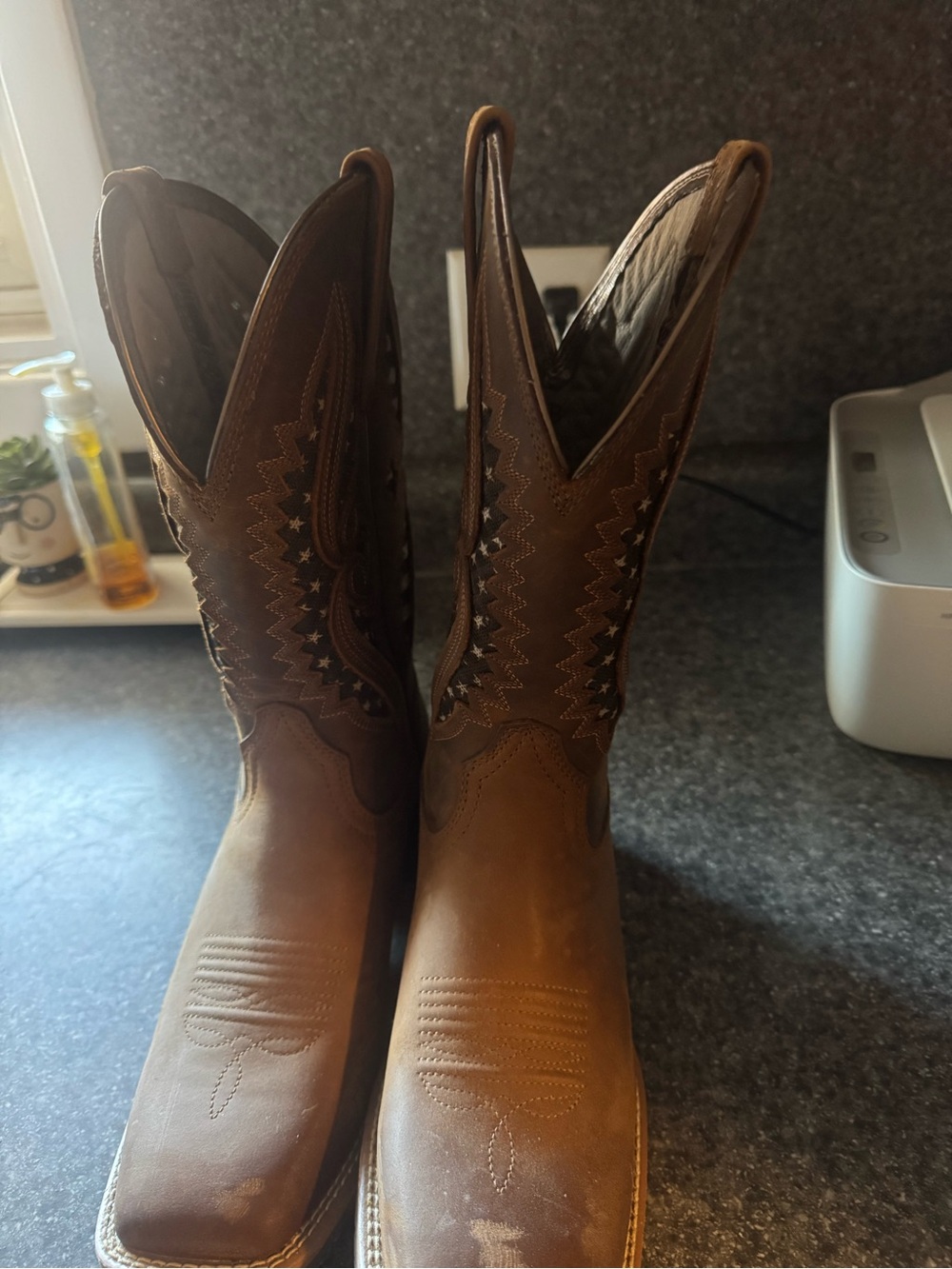 Ariat Brown Leather Women's Western Ankle Boots